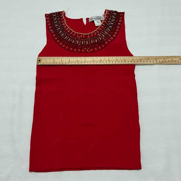 Bianca Nygard  Sleeveless beaded top size 4 - 6 - Picture 3 of 7